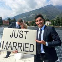 Marc Marquez sul Lago di Como per il matrimonio di un caro amico 
