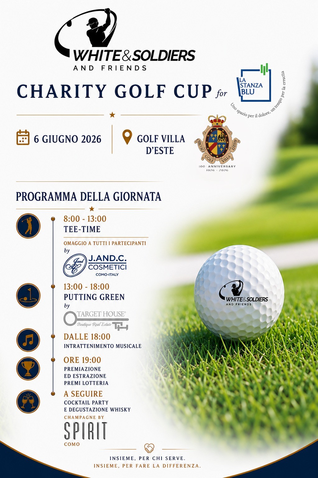 Charity Golf Cup TargetHouse® and Villa d’Este Together